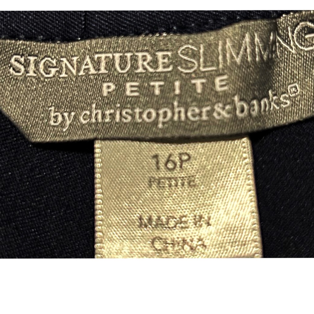 NWT Christopher & Banks, Signature Slimming Navy Pants With A Modern Fit, 16P - Picture 8 of 9